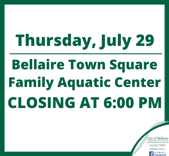BTSFAC Closure - July 29