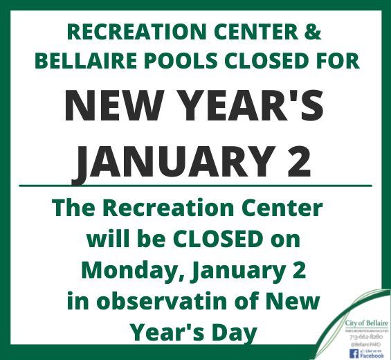 New Years Closure