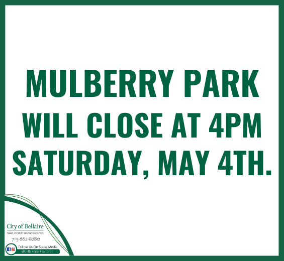 MULBERRY PARK CLOSURE