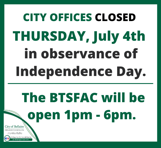 4th of July closed