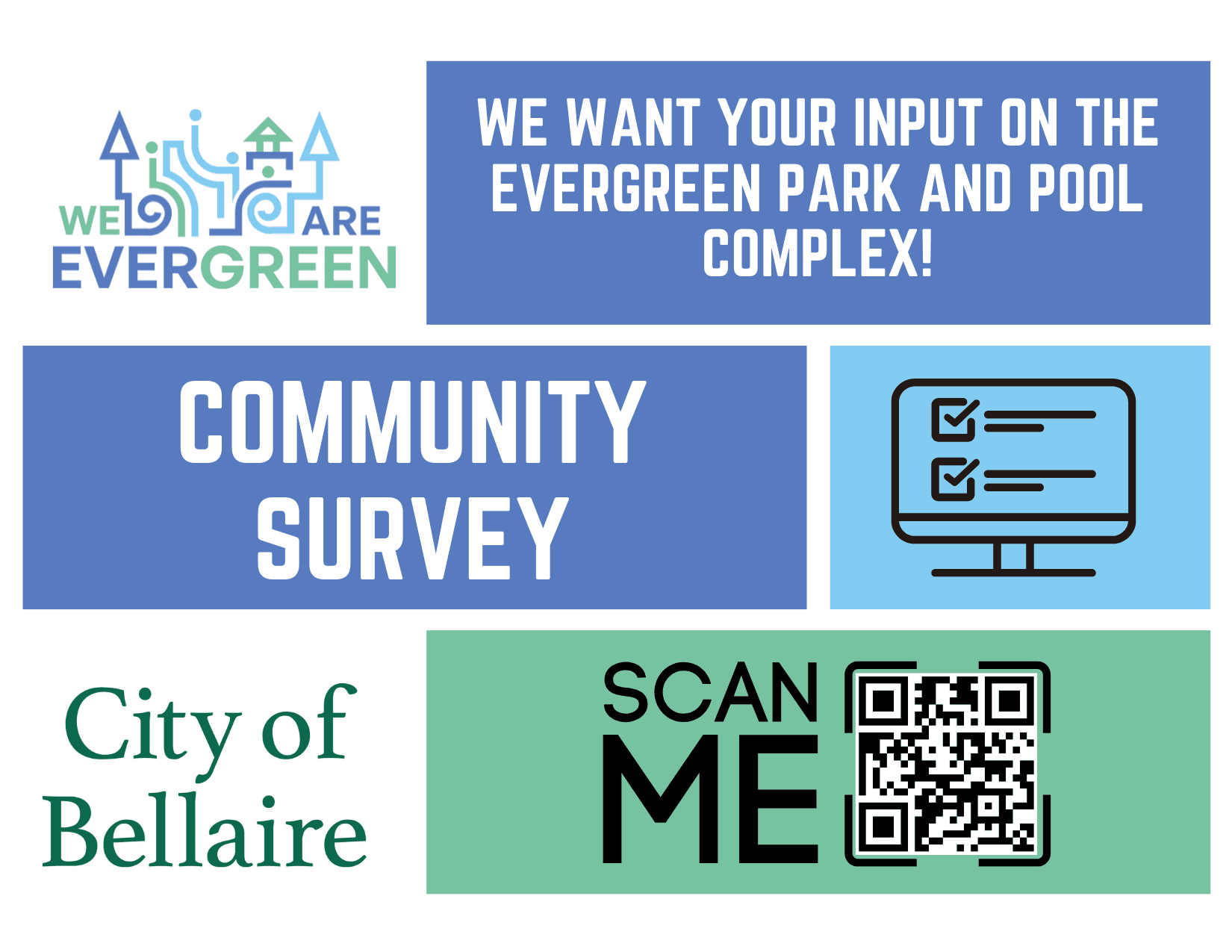 Evergreen Survey Postcard